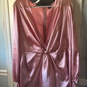 SHEIN Silk Pink Dress